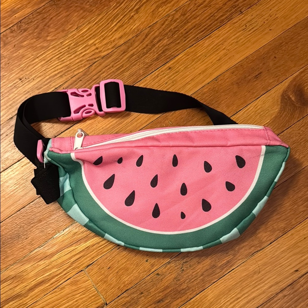 Pink and Green Watermelon Belt Bag